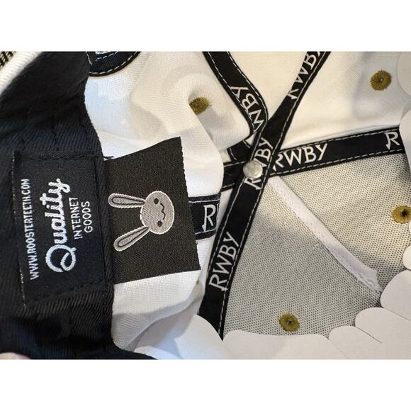 RWBY Rooster Teeth Animation Jaune Arc 5 Panel Strap Back Hat Rare Cap - Picture 6 of 7